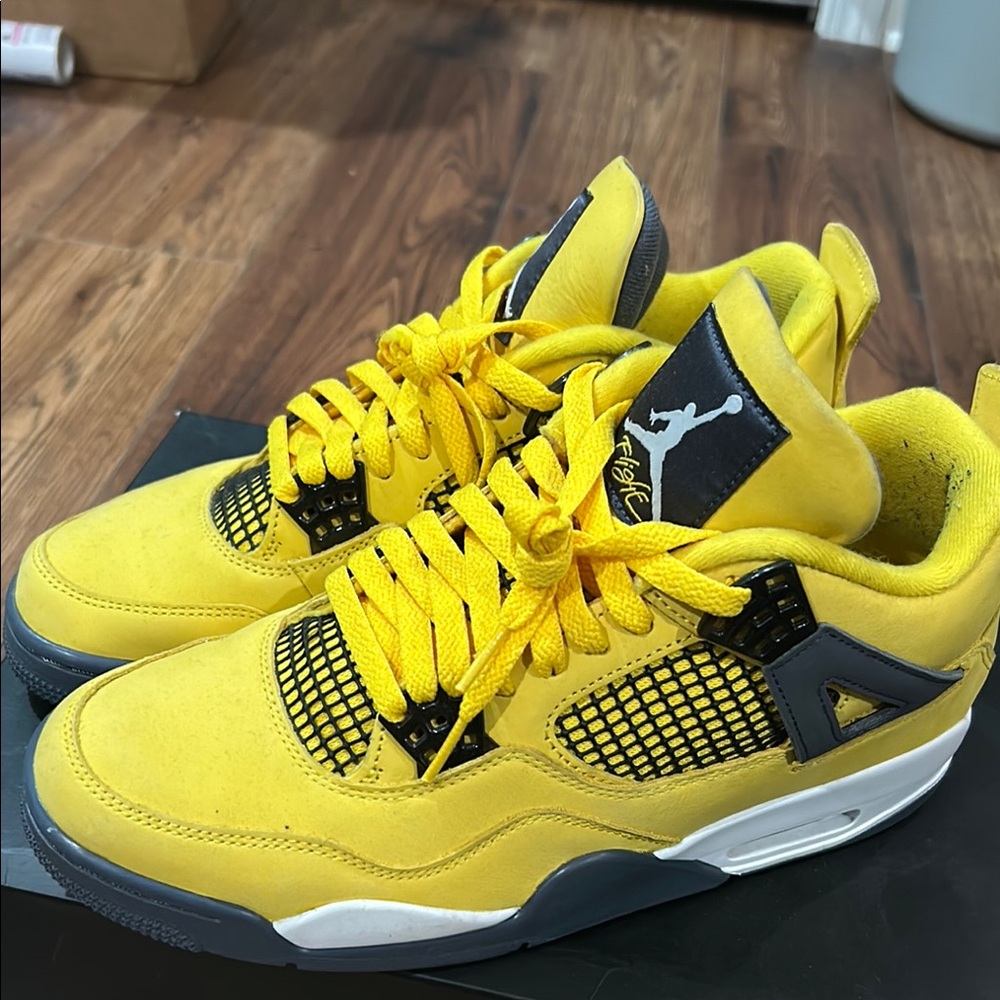 Jordan Yellow Lightning Sneakers Iconic Design